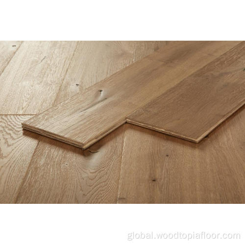 Fumed Wood Floors European style hand scraped multilayer flooring Supplier